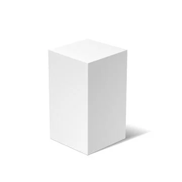 White box isolated Stock Illustration