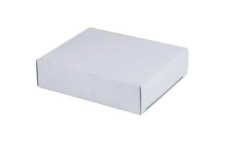 White box isolated Stock Photos