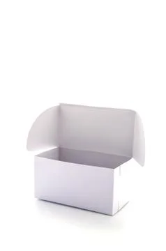 White box isolated on white background Stock Illustration