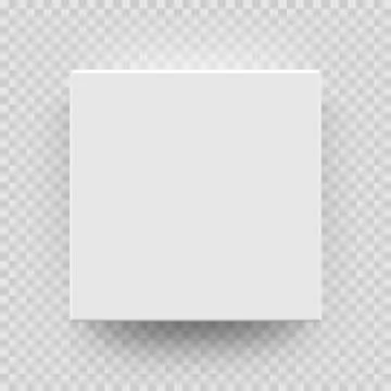 White box mock up model 3D top view model isolated transparent background 库存插图
