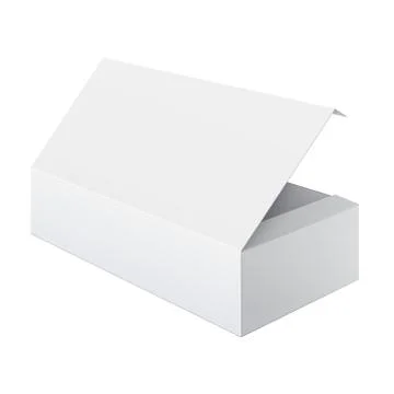 White Box Opened For electronic device 库存插图