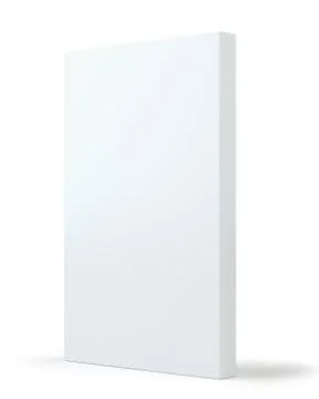 White box package mockup with shadow for your design. Blank container or Stock Illustration