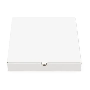 A white box of pizza image in a white background Stock Illustration