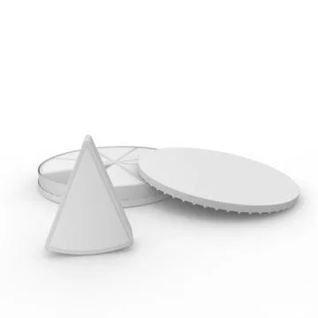 White box for processed cheese Stock Illustration