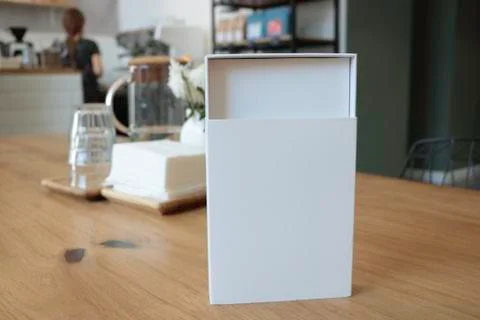White box suitable for mockup Stock Photos