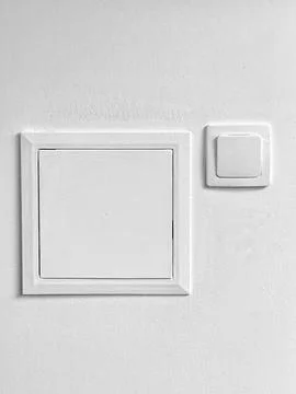 A white box with a white switch on it Stock Photos