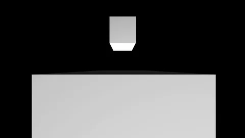 White box zooming Stock Footage 99725280