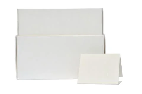 White boxes and tag Stock Photos