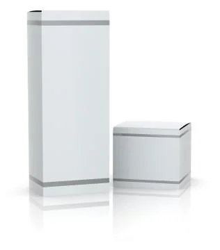 White boxes Illustrazione stock
