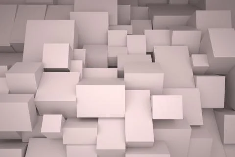 White boxes Stock Illustration