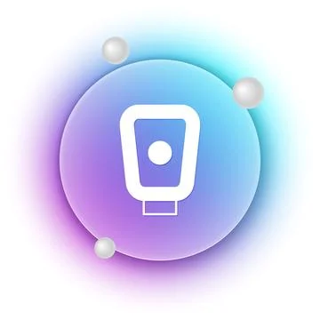 White Boxing training paws icon isolated on white background. Blue and purp.. イラスト素材