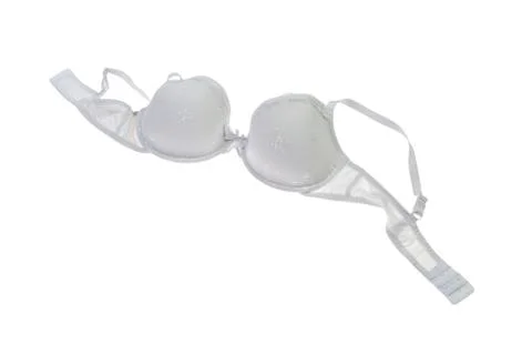 White bra isolated Stock Photos