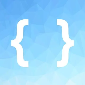 White Bracket Stock Illustration