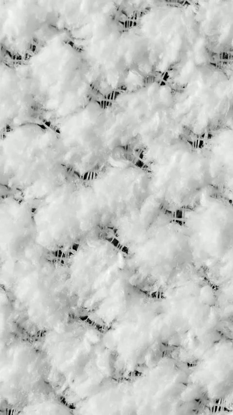 White braided material with an interesting pattern Stock Footage 320137714