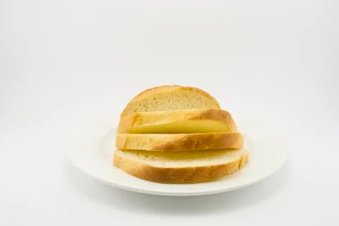 White bread chopped Foto stock
