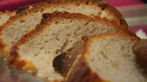 White Bread close shot Stock-Footage 53262556