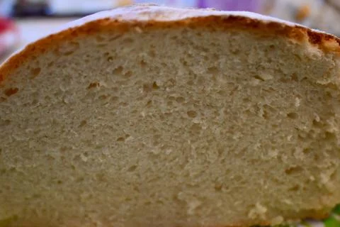 White bread close-up texture Fotos Stock