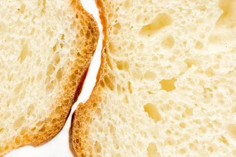 White bread crusts Foto stock