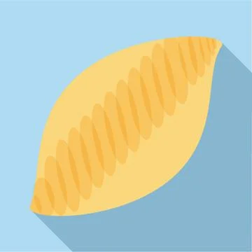 White bread icon, flat style Stock Illustration