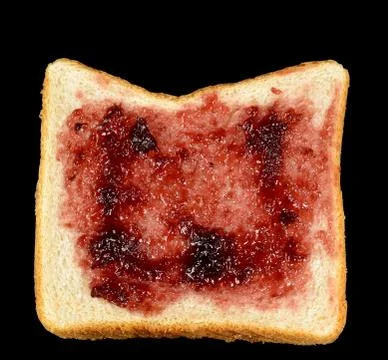 White bread with jelly Stock Photos