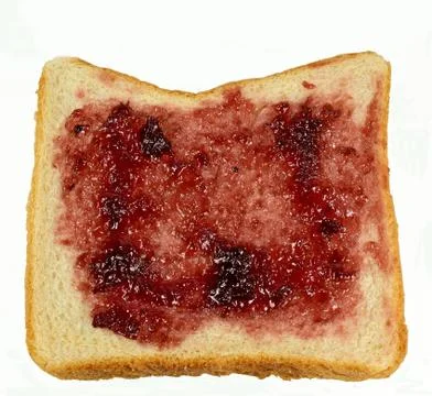 White bread with jelly Stock Photos
