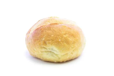 White bread round shape side view Foto stock