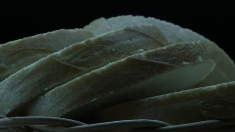 White bread slices 스톡 동영상 84048189