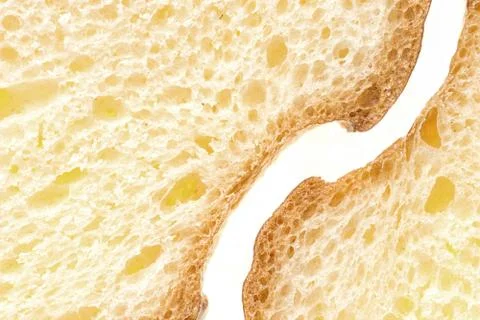 White bread slices Stock Photos