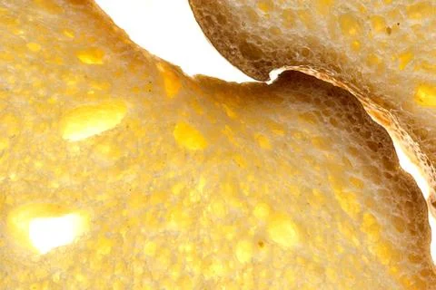 White bread slices in sunlight Stock Photos