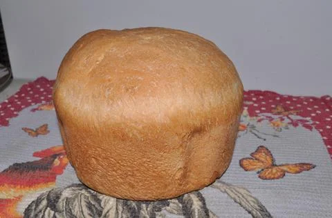 White bread on a towel Stock Photos