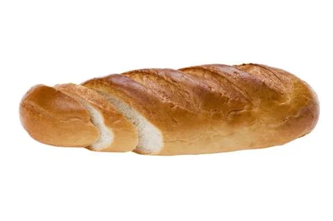 White bread on white Stock Photos
