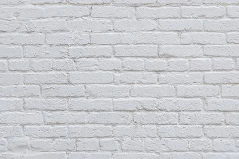 White brick loft wall background Stock Photos