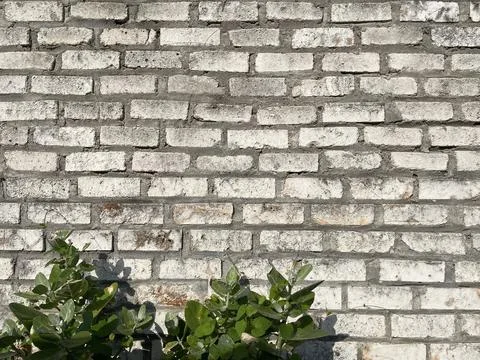 White brick stack background. traditional white brick wall Stock Photos