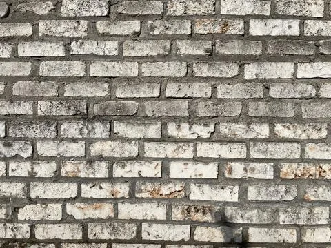White brick stack background. traditional white brick wall Stock Photos