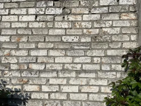 White brick stack background. traditional white brick wall Stock Photos