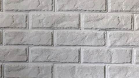White brick texture, brick wall, close up Stock Footage 214086795
