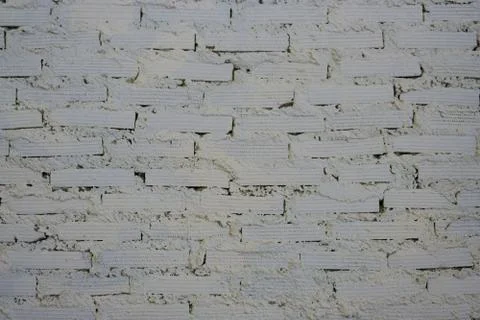 White brick texture wall for background used Stock Photos