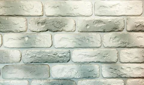 White brick texture wall background Stock Photos