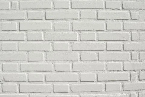 A White brick wall background and texture Stock Photos