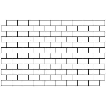 White brick wall background. bricks pattern. seamless brick wall. Stock Illustration