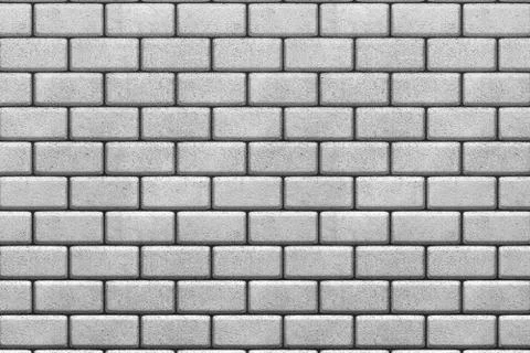 White brick wall background Stock Illustration