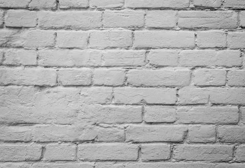 White brick wall background Stock Illustration