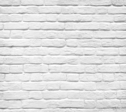 White brick wall background Stock Illustration