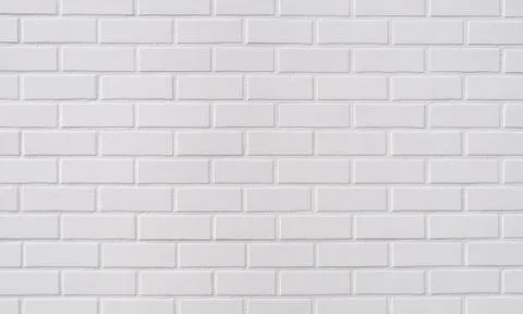 White brick wall background Stock Photos