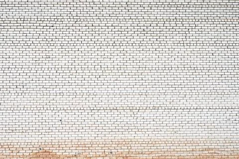 White brick wall background Stock Photos