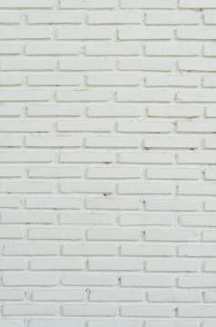 White brick wall Background Stock Photos