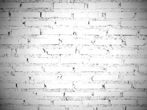 White brick wall background. Stock Photos