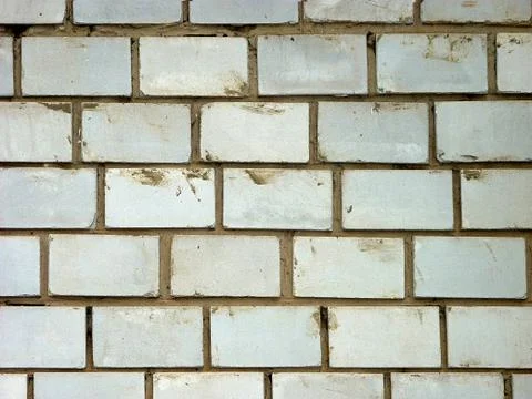 White brick wall background Foto stock