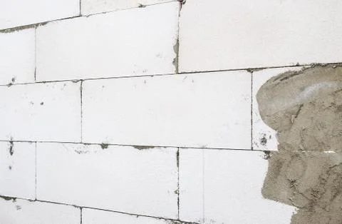 White brick wall background Stock Photos