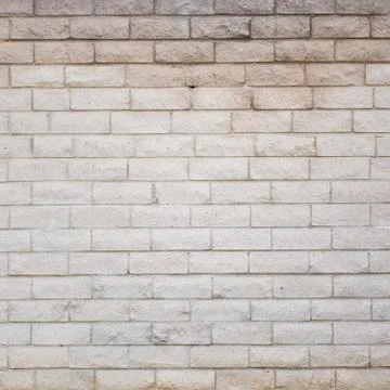 White brick wall background Stock Photos